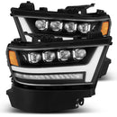 AlphaRex 19-20 Ram 1500HD NOVA LED Proj Headlight Plank Style Matte Blk w/Activ Light/Seq Signal/DRL-1