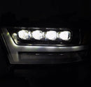 AlphaRex 19-20 Ram 1500HD NOVA LED Proj Headlights Plank Style Gloss Blk w/Activ Lght/Seq Signal/DRL-5