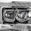 AlphaRex 11-16 Ford F-350 SD NOVA LED Proj Headlights Plank Style Chrm w/Activ Light/Seq Signal-2