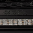 AlphaRex 14-18 GMC Sierra NOVA LED Proj Headlights Plank Style Black w/Activ Light/Seq Signal/DRL-5