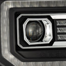 AlphaRex 14-18 GMC Sierra PRO-Series Proj Headlights Plank Style Black w/Activ Light/Seq Signal/DRL-6