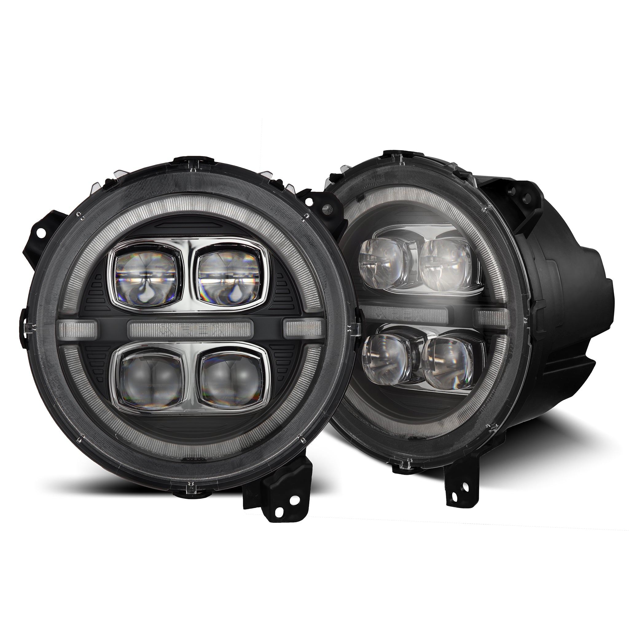 18-24 Jeep Wrangler JL/Gladiator JT NOVA-Series LED Projector Headlights Black