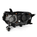 AlphaRex 10-13 Toyota 4Runner NOVA LED Projector Headlights Plank Style Black w/Seq Signal/DRL-4