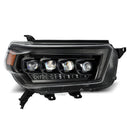 AlphaRex 10-13 Toyota 4Runner NOVA LED Proj Headlights Plank Style Alpha Black w/Seq Signal/DRL-2
