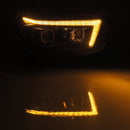 AlphaRex 10-13 Toyota 4Runner LUXX LED Proj Headlights Plank Style Black w/Seq Signal/DRL-9
