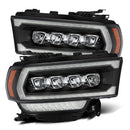 AlphaRex 19-21 Ram 2500 NOVA LED Proj Headlights Plank Style Black w/Activ Light/Seq Signal/DRL-1