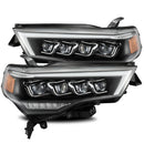AlphaRex 14-20 Toyota 4Runner NOVA LED Projector Headlights Plank Style Black w/Activation Light-1
