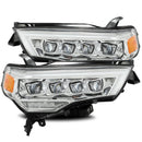 AlphaRex 14-20 Toyota 4Runner NOVA LED Projector Headlights Plank Style Chrome w/Activation Light-1
