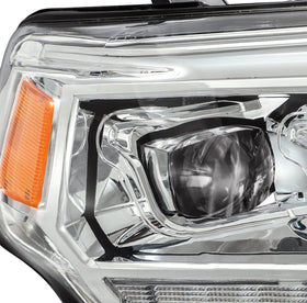 AlphaRex 14-20 Toyota 4Runner NOVA LED Projector Headlights Plank Style Chrome w/Activation Light - 0
