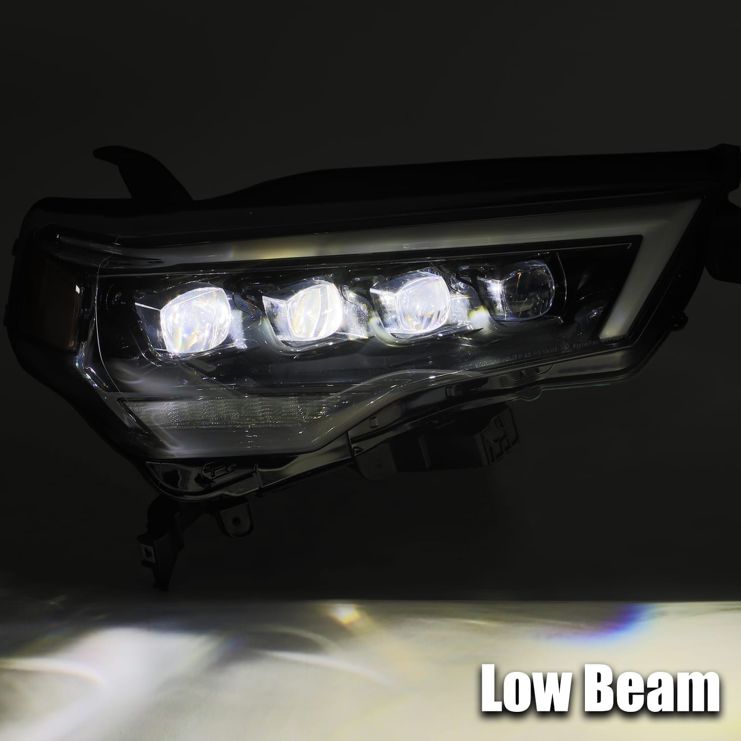 AlphaRex 14-20 Toyota 4Runner NOVA LED Projector Headlights Plank Style Chrome w/Activation Light