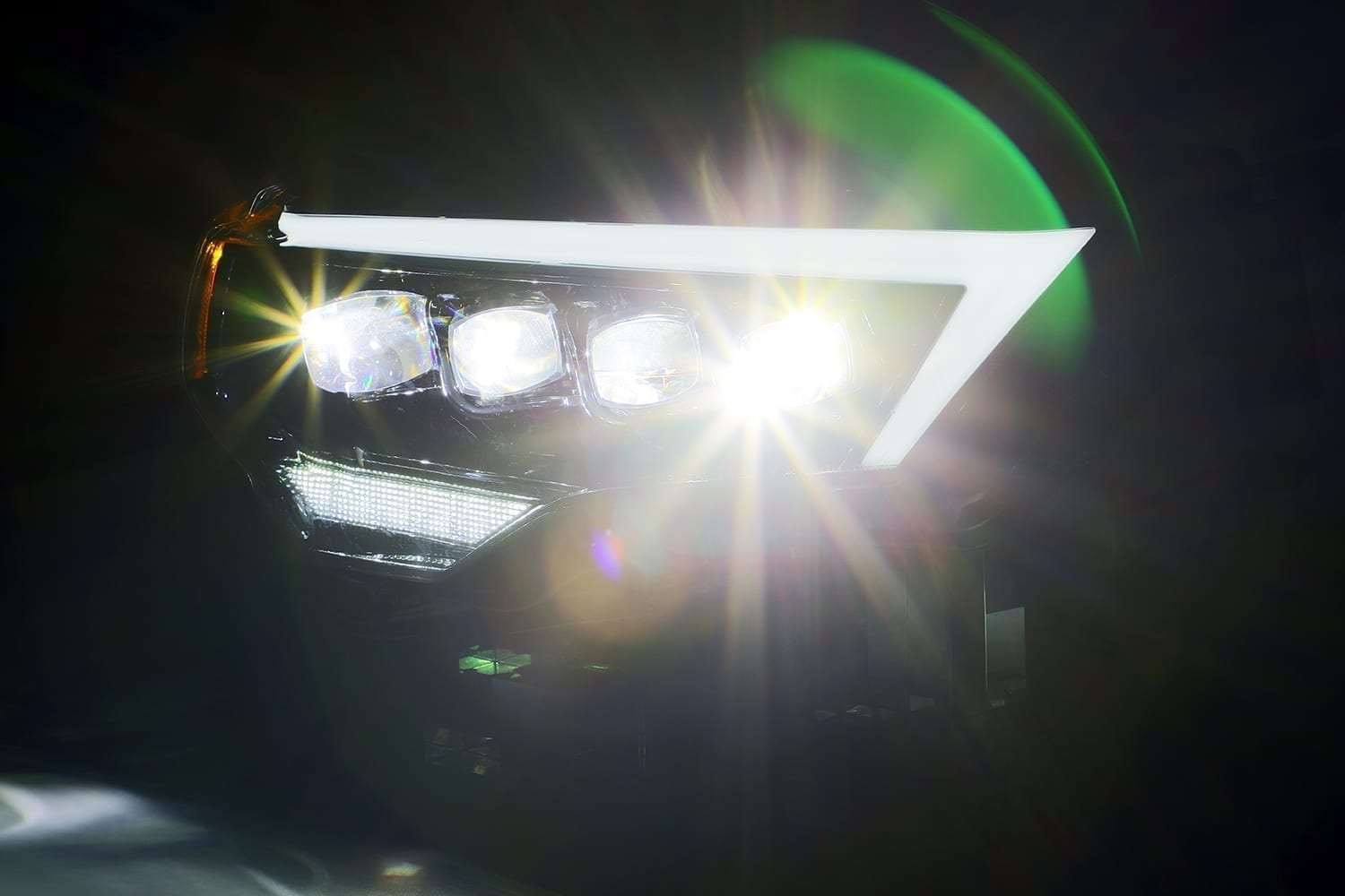 AlphaRex 14-20 Toyota 4Runner NOVA LED Projector Headlights Plank Style Chrome w/Activation Light