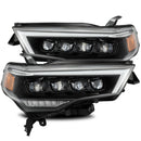AlphaRex 14-20 Toyota 4Runner NOVA LED Proj Headlights Plank Style Alpha Black w/Activation Light-1