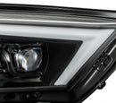AlphaRex 14-20 Toyota 4Runner NOVA LED Proj Headlights Plank Style Alpha Black w/Activation Light-4
