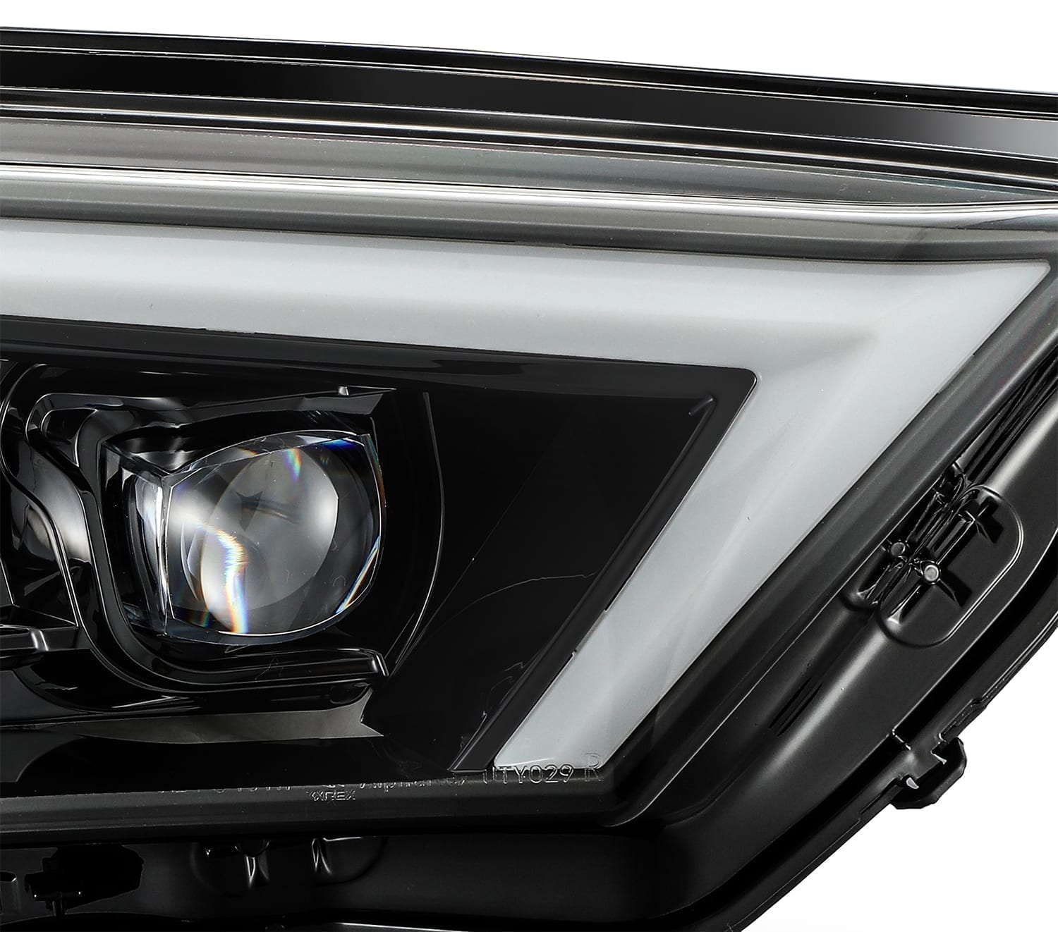 AlphaRex 14-20 Toyota 4Runner NOVA LED Proj Headlights Plank Style Alpha Black w/Activation Light