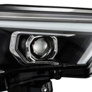 AlphaRex 14-20 Toyota 4Runner PRO-Series Projector Headlights Plank Style Black w/Sequential Signal-4