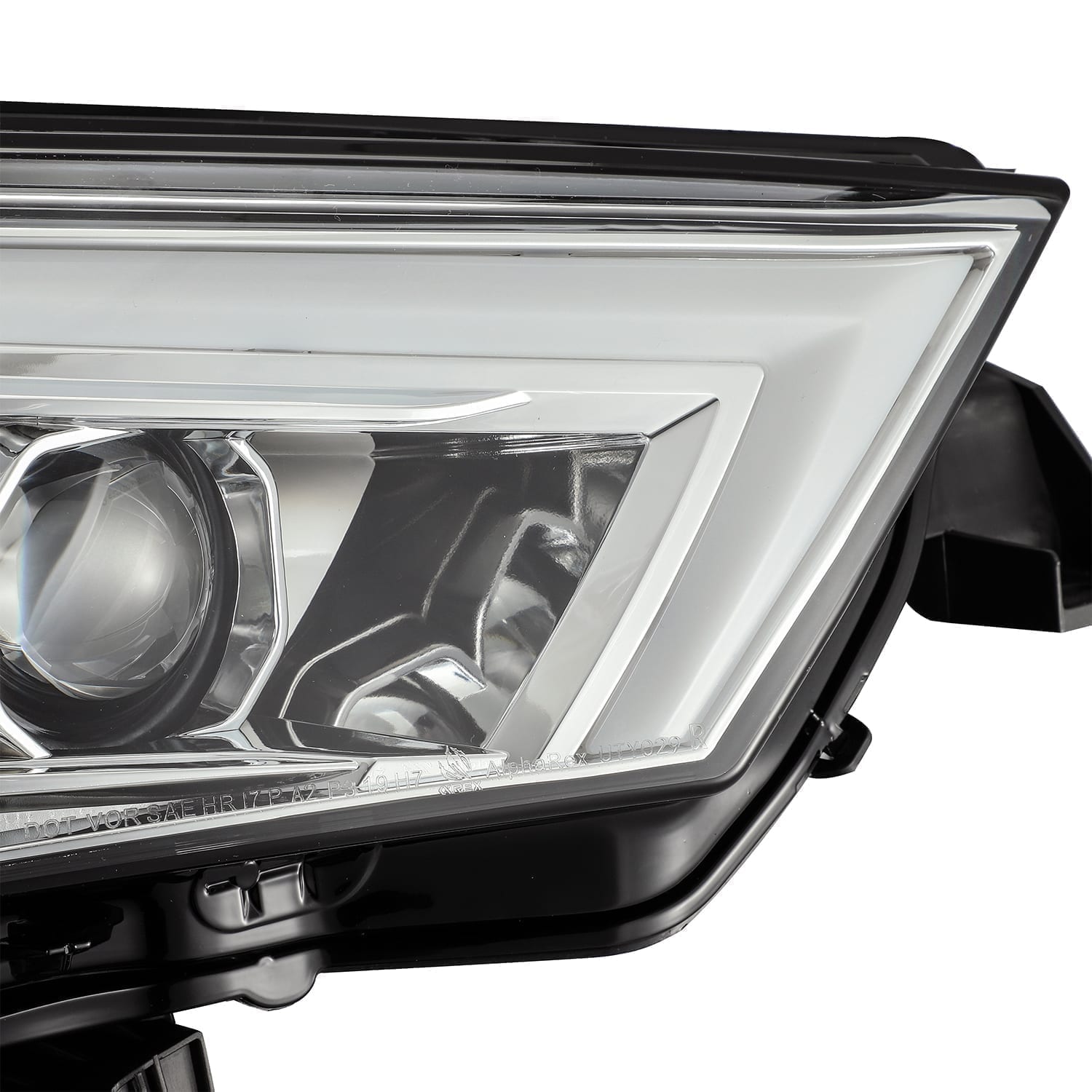 AlphaRex 14-20 Toyota 4Runner PRO-Series Projector Headlights Plank Style Chrm w/Sequential Signal
