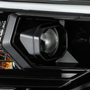 AlphaRex 14-20 Toyota 4Runner PRO-Series Projector Headlights Plank Style Alpha Black w/Seq Signal-3
