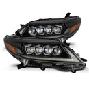 AlphaRex 2011+ Toyota Sienna NOVA LED Proj Headlights Plank Style Black w/Activ Light/Seq Signal/DRL-1