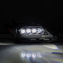 AlphaRex 2011+ Toyota Sienna NOVA LED Proj Headlights Plank Style Black w/Activ Light/Seq Signal/DRL-4