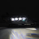AlphaRex 11-21 Toyota Sienna LUXX LED Proj Headlights Plank Style Alpha Black w/Seq Signal/DRL-5