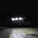AlphaRex 11-21 Toyota Sienna LUXX LED Proj Headlights Plank Style Alpha Black w/Seq Signal/DRL-6