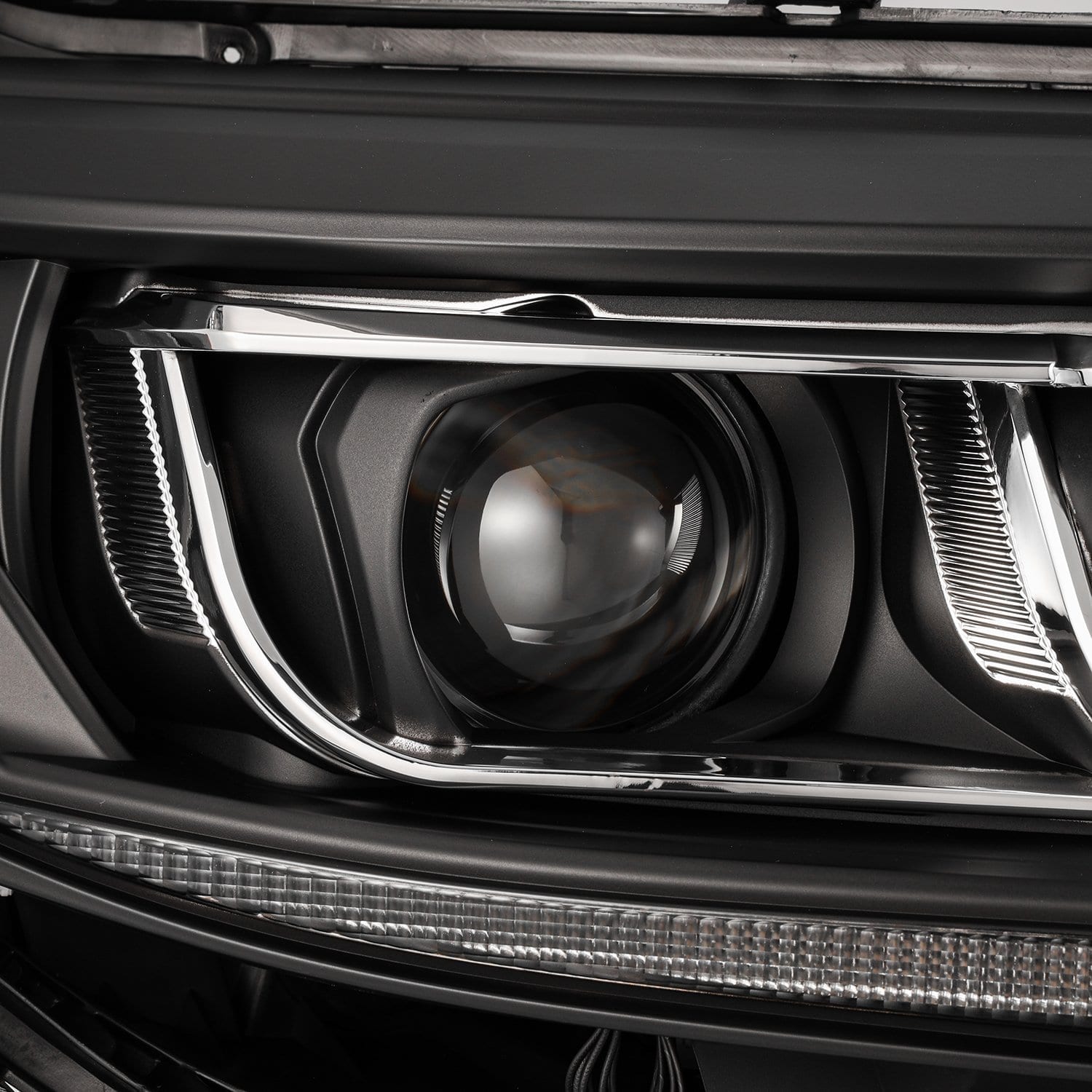 AlphaRex 11-21 Toyota Sienna PRO-Series Proj Headlights Plank Style Black w/Seq Signal/DRL