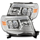 AlphaRex 05-11 Toyota Tacoma NOVA LED Projector Headlights Plank Style Chrome w/Activation Light/DRL-1