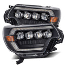 AlphaRex 12-15 Toyota Tacoma NOVA LED Proj Headlights Plank Style Black w/Activ Light/Seq Signal/DRL-1