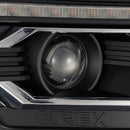 AlphaRex 12-15 Toyota Tacoma LUXX LED Projector Headlights Plank Style Black w/DRL-2