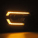 AlphaRex 12-15 Toyota Tacoma LUXX LED Projector Headlights Plank Style Black w/DRL-5