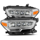 AlphaRex 16-20 Toyota Tacoma NOVA LED Projector Headlights Plank Style Chrome w/Activation Light-1