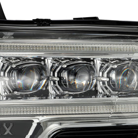AlphaRex 16-20 Toyota Tacoma NOVA LED Projector Headlights Plank Style Chrome w/Activation Light - 0