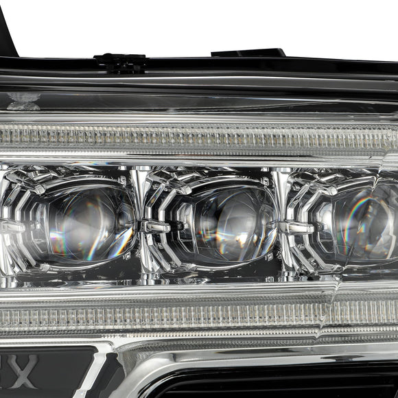 AlphaRex 16-20 Toyota Tacoma NOVA LED Projector Headlights Plank Style Chrome w/Activation Light