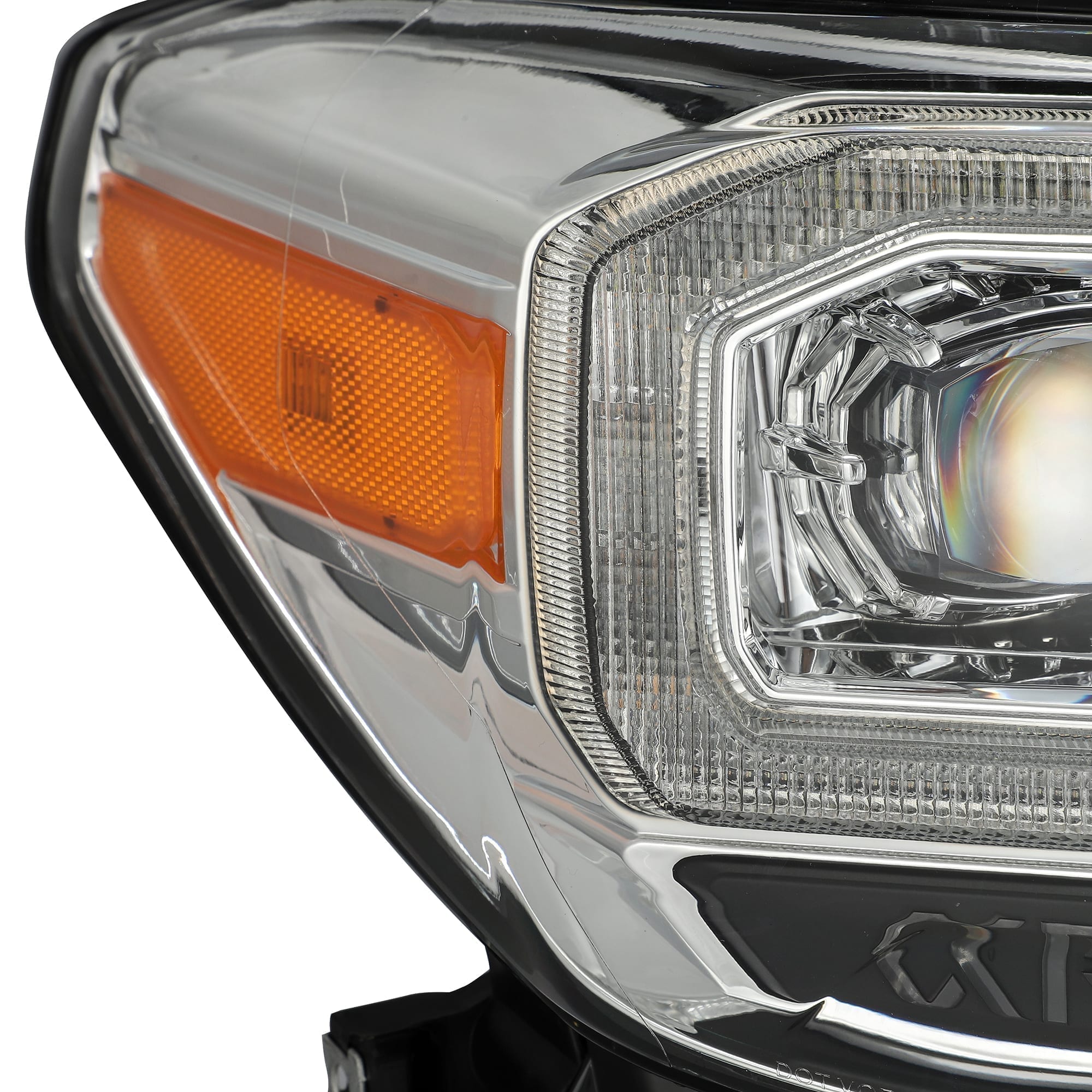 AlphaRex 16-20 Toyota Tacoma NOVA LED Projector Headlights Plank Style Chrome w/Activation Light