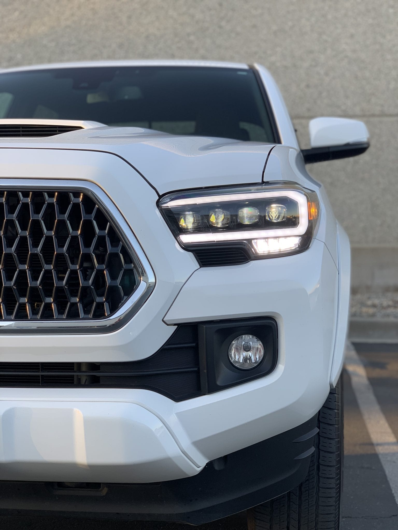 AlphaRex 16-20 Toyota Tacoma NOVA LED Projector Headlight Plank Style Alpha Black w/Activation Light