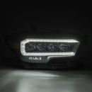 AlphaRex 16-20 Toyota Tacoma NOVA LED Projector Headlight Plank Style Alpha Black w/Activation Light-4
