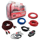 DS18 8-GA Amplifier Install Kit Advance- Red-1