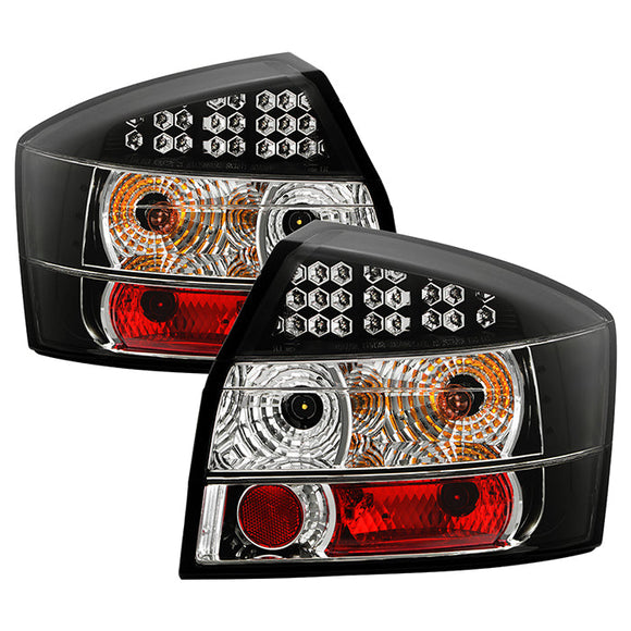Spyder Audi A4 02-05 LED Tail Lights Black ALT-YD-AA402-LED-BK