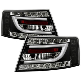 Spyder Audi A6 05-08 4Dr Sedan( not fit Quattro) Light Bar LED Tail Lights Blk ALT-YD-AA605-LBLED-BK