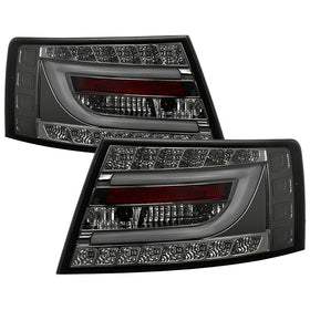Spyder Audi A6 05-08 4Dr Sedan Light Bar LED Tail Lights Smke ALT-YD-AA605-LBLED-SM