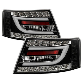 Spyder Audi A6 05-08 4Dr Sedan Only Version 2 Light Bar LED Tail Lights Blk ALT-YD-AA605V2-LBLED-BK