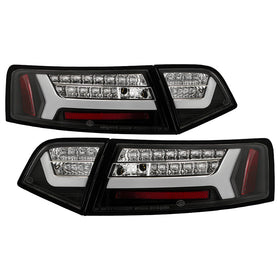 Spyder 09-12 Audi A6 LED Tail Lights - Black (ALT-YD-AA609-LED-BK)