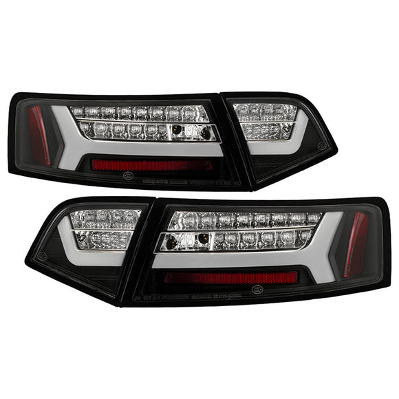 Spyder 09-12 Audi A6 LED Tail Lights - Black (ALT-YD-AA609-LED-BK)