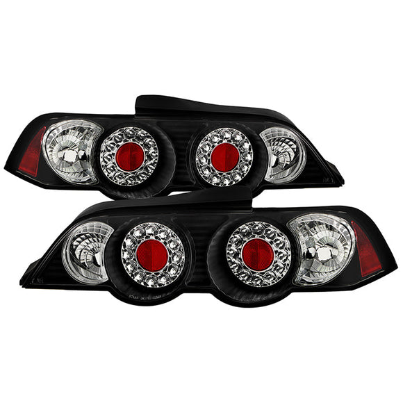 Spyder Acura RSX 02-04 LED Tail Lights Black ALT-YD-ARSX02-LED-BK