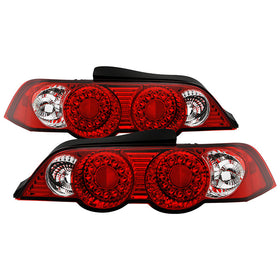Spyder Acura RSX 02-04 LED Tail Lights Red Clear ALT-YD-ARSX02-LED-RC