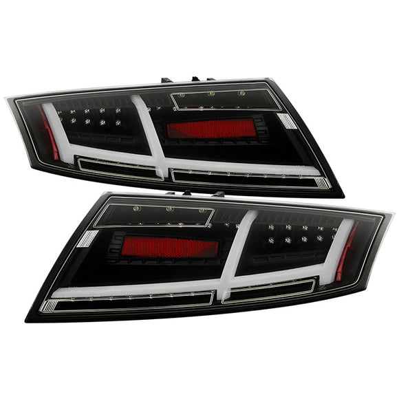 Spyder Audi TT 07-12 LED Tail Lights Black ALT-YD-ATT07-LED-BK