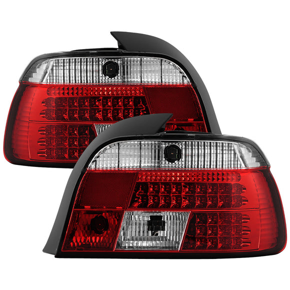 Spyder BMW E39 5-Series 97-00 LED Tail Lights Red Clear ALT-YD-BE3997-LED-RC