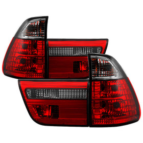 Spyder BMW E53 X5 00-06 4PCS Euro Style Tail Lights- Red Smoke ALT-YD-BE5300-RS