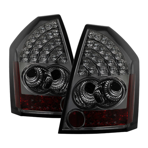Spyder Chrysler 300C 05-07 LED Tail Lights Smoke ALT-YD-C305-LED-SM