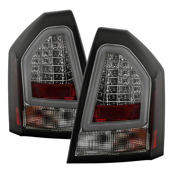 Spyder Chrysler 300C 05-07 V2 Light Bar LED Tail Lights - Smoke ALT-YD-C305V2-LED-SM